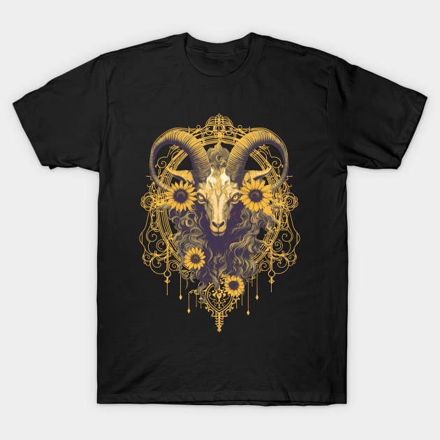 flower goat T-Shirt by KIDEnia